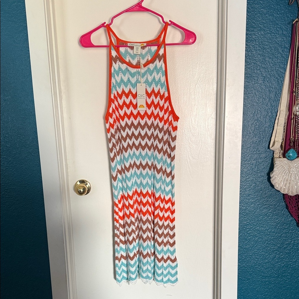 ☀️ C&C CALI Chevron Knit Dress